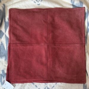 Pottery Barn suede pillow cover
